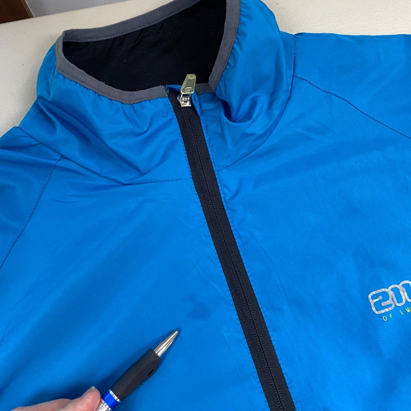 2117 of Sweden Jacket Men Large Blue Windbreaker Lightweight Full Zip Activewear - Picture 8 of 16